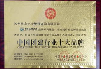 核舟體驗榮獲2019中國團建行業(yè)十大品牌